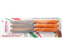 Marietti Coltelleria MRI130 Coltelli Tavola, Arancio, Blister da 6 Pezzi