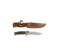 Coltellino da collezione con fodero marrone - misura 9,5 cm - AZ480A