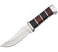 Coltello a lama fissa da caccia 20 cm Con fodero e Manico in legno Laccato