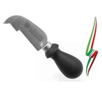 COLTELLO A UNCINO X FORMAGGIO CON LAMA IN ACCIAIO INOX TEMPERATO DE LUCA ITALY
