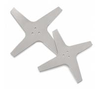 Coltello a X invece di disco per Ecovacs GOAT A1600, A2500 e A3000 RTK, non dovrai più cambiare le lame, larghezza di taglio 165 mm, circa 85 g, set da due pezzi