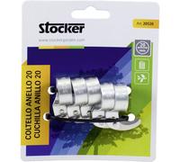 Coltello ad anello Stocker in alluminio 20 mm 5 pezzi in blister