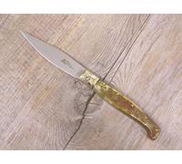 COLTELLO ARTIGIANALE 22 CM pattada pintus SARDO Pattada MANICO CORNO bue grezzo incisione come immagine