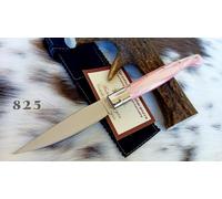 COLTELLO ARTIGIANALE SARDO PATTADESE, MANICO IN KIRINITE COLORATO, CON GARANZIA