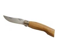 Coltello Bergamasco a Serramanico in Olivo 9 cm Inox con Bloccalama - Codega Mad