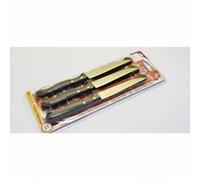 COLTELLO BISTECCA 6PZ. M/CHIOD NERO