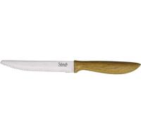 Coltello bistecca inox legno Salvinelli Bistrot set 6 pz cm 11,5