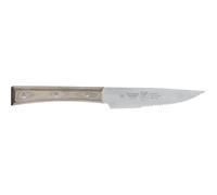 Coltello bistecca Largo con lama seghettata cm 12, colore nocciola, manico in paperstone perfetto per carni e bistecche di spessore nocciola