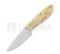 Coltello Brisa Bobtail 80, curly birch, flat, leather