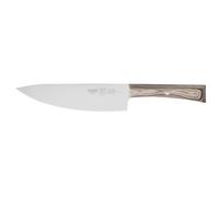 coltello cucina cm 20, colore nocciola, manico in paperstone nocciola