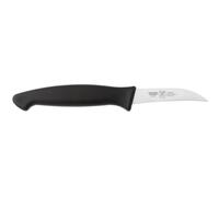 coltello cucina verdura curvo cm 7, colore nero , manico in gomma termoplastica nero