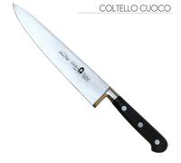 Coltello cuoco forgiato Manici in POM per alimenti 30 cm colore nero. resistente in lavastoviglie nero