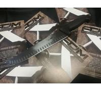 COLTELLO DA BANCO MODELLO FRANCESE LAMA 26 CM ALVEOLATA - MAGLIO NERO