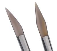Coltello da brunitura in agata d'argento sicuro, coltello in agata di chiusura con lunetta di forme diverse, gioielli per argento sterling, oro platino