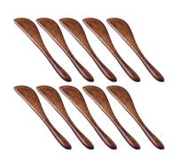 Coltello da Burro nel Legno da 10 Pezzi, Coltelli da Condimento da 6 Pollici Utensili da Cucina nel Legno Super Pratici Spalmatore di Gelatina