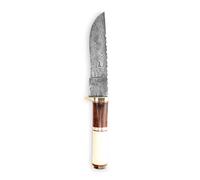 Coltello da caccia in acciaio Damasco, fatto a mano, personalizzabile