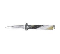 Coltello da Caccia Lama in Acciaio Inox. Manico in Finto Corno.