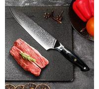 Coltello da chef damasco professionale 67 piani Vg-10 Coltello da cucina giapponese Coltelli da mannaia da chef per cucina Manico in legno