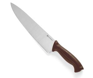 Coltello da chef per salumi e carni cotte HACCP 385mm - marrone - HENDI 842799