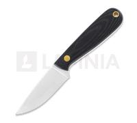 Coltello da collo Brisa Necker 70 Full Flat, black micarta