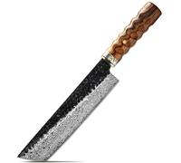 Coltello da cucina damascato KE-37348 - Nakiri / Marrone