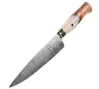 Coltello da cucina damascato SA-20110 - Chef / Bianco