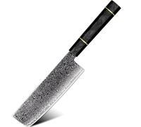 Coltello da cucina damascato Tsuriko - Nakiri / Nero