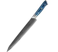 Coltello da cucina damascato TU-37508 - Yanagiba / Blu