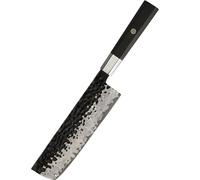 Coltello da cucina damascato Yunoka - Nakiri / Marrone
