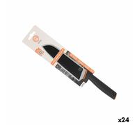 Coltello da Cucina MasterChef Nero Argentato 18 cm [24 Unità]