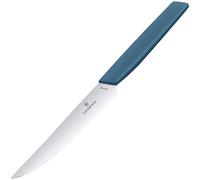 Coltello da cucina Victorinox Swiss Modern Cornflower Blue 12 cm - seghettato con punta affilata