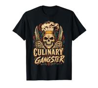 Coltello da Cuoco Gangster Cuoco Skull Cooking - Scheletro Maglietta