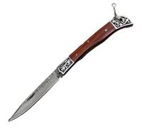 Coltello da esterno pieghevole damascato - DMC016