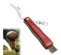 Coltello Da Funghi, Coltello Per Funghi Con Spazzola - Coltello Funghi Lungo 21 Cm, Coltello Tascabile Per Funghi/Tartufi Pieghevole - Coltelli Per Funghi Per La Raccolta e La Pulizia Dei Funghi