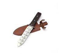 Coltello da giardino - paesaggistica, scavo, diserbo, taglio, piantagione strumento da giardinaggio con custodia in pelle, lama in acciaio inossidabile (nero)