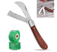 Coltello da Innesto,Coltello Innesto con 2Manicotti in PellicolaEstensibile