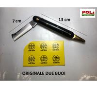 COLTELLO DA INNESTO DUE BUOI CON SPATOLA PER INNESTARE LAMA ACCIAIO INOX 202 P