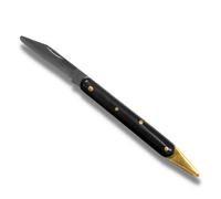 Coltello da innesto pieghevole Stocker 748 con solleva corteccia in ottone