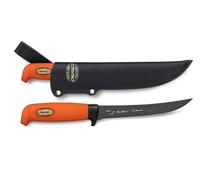 Coltello da intaglio Marttiini Martef acciaio inossidabile & Martef/gomma arancione/pelle 935024T