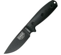 Coltello da sopravvivenza ESEE Knives Modello 3 Lama Nera 3D G10 Nero 3PMB-001 fodero nero + clip pe