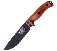 Coltello da sopravvivenza ESEE Modello 6 Lama Nera 3D Natural Canvas Micarta 6PB-011 fodero nero + c