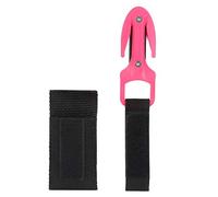 Coltello da Taglio subacqueo Scuba Diver Linea Twin Cutter con Guaina in plastica Rigida ABS Coltello da Taglio Sostituzione per Immersione Coltello da Taglio Secant Attrezzatura Subacquea(Rosa)