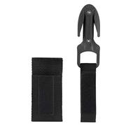 Coltello da taglio subacqueo Scuba Diver Linea Twin Cutter con guaina in plastica rigida ABS Coltello da taglio sostituzione per immersione Coltello da taglio Secant Attrezzatura subacquea(Nero)