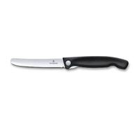 Coltello da Tavola Pieghevole a Lama Liscia Swiss Classic Nero Victorinox V-6.78