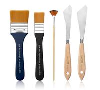 Coltello del Pittore Coltello da Paletta spatole Pennelli Piatti Set di spatola e Pennelli Piatti per Pittura acrilica e ad olio