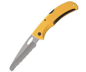 Coltello di Soccorso Gerber con Lama Seghettata, E-Z Out Rescue, con Clip da Cintura e Blocco Posteriore, Lunghezza Lama: 8,9 Cm, Giallo, 06971