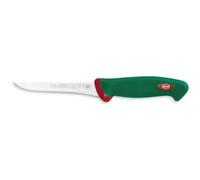 Sanelli Coltello Disosso Cm.14 Premana in Acciaio Inox Professionale, Manico con tecnologia antibatterica Verde e Rosso - multicolore acciaio inox 110614
