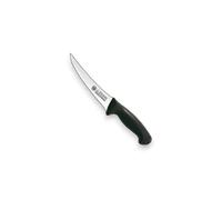 Coltello Disosso Curvo, lunghezza lama 16 cm, Acciaio Inox AISI 420 Temperato, Lama con Affilatura Conica, Finitura Satinata, Manico in Polipropilene, Design Esclusivo
