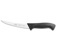 Sanelli Skin Coltello Disosso Curvo Stretto, Acciaio Inossidabile, Nero