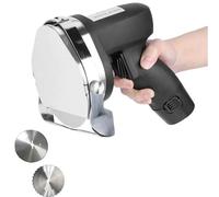 Coltello Elettrico Per Affettare Kebab Senza Fili, Coltello Elettrico Per Intaglio, Con 2 Lame, Spessore Regolabile, Taglierina In Acciaio Inox, Kebab, Perfetto Per Barbecue(Flat model)